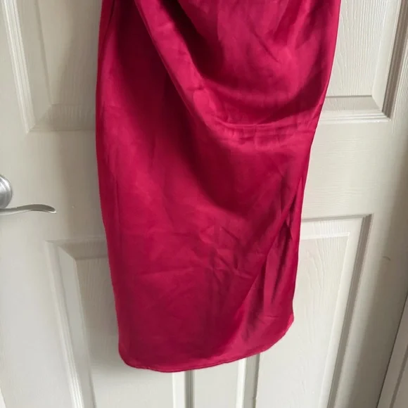 House of CB Anja Satin Corset Midi Dress Size Medium - Picture 4 of 10